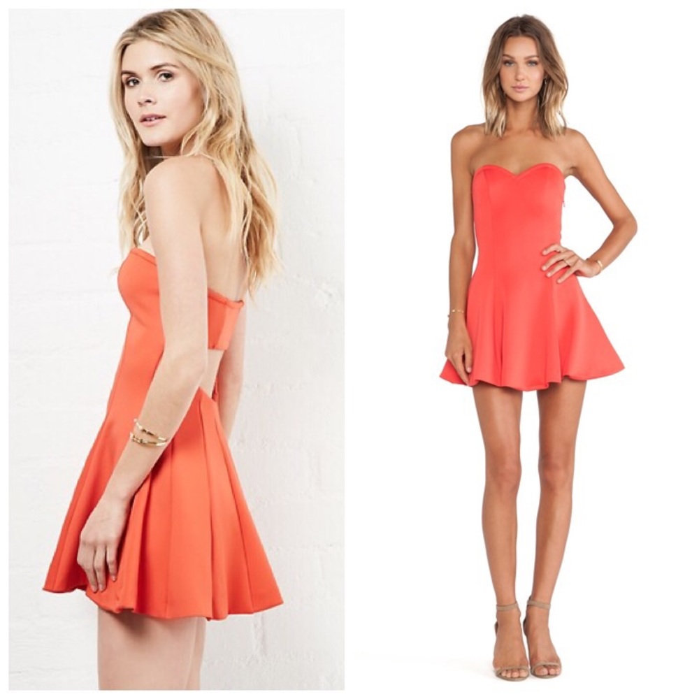 NEW Revolve Lovers + Friends Red Coral Dress - Picture 7 of 8